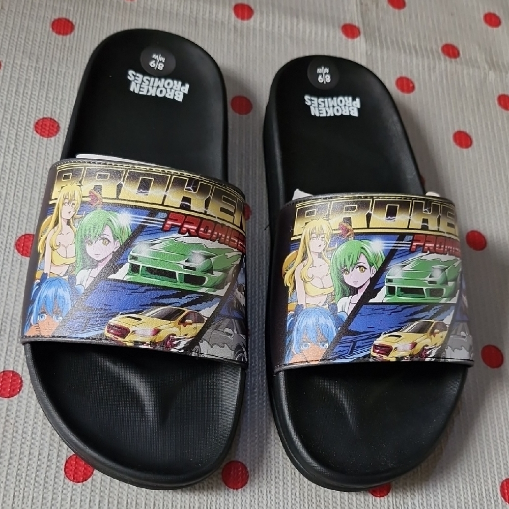 Broken Promises Slide Sandals 8-9
